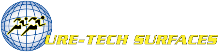 Ure-tech Surfaces Inc logo with globe and text for SEO.