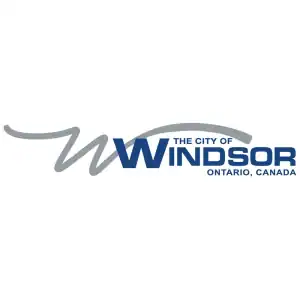 Windsor city logo with Windsor and Ontario, Canada text.